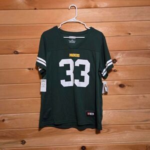 NFL Football Green Bay Packers 33 Aaron Jones Sports Jersey Top Large NEW